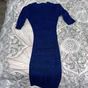 Navy blue tight and slim dress